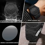 আধুনিক ডিজাইনের wrist watch সম্পূর্ণ ব্ল্যাক কালার - Image 9