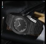 আধুনিক ডিজাইনের wrist watch সম্পূর্ণ ব্ল্যাক কালার - Image 6